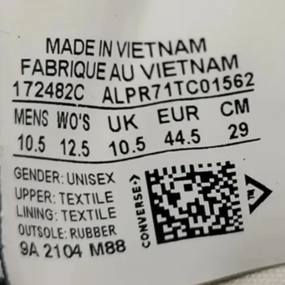 Converse Chuck Taylor All Star Space Jam Tune Squad Men's 10.5 Shoes - Picture 5 of 6